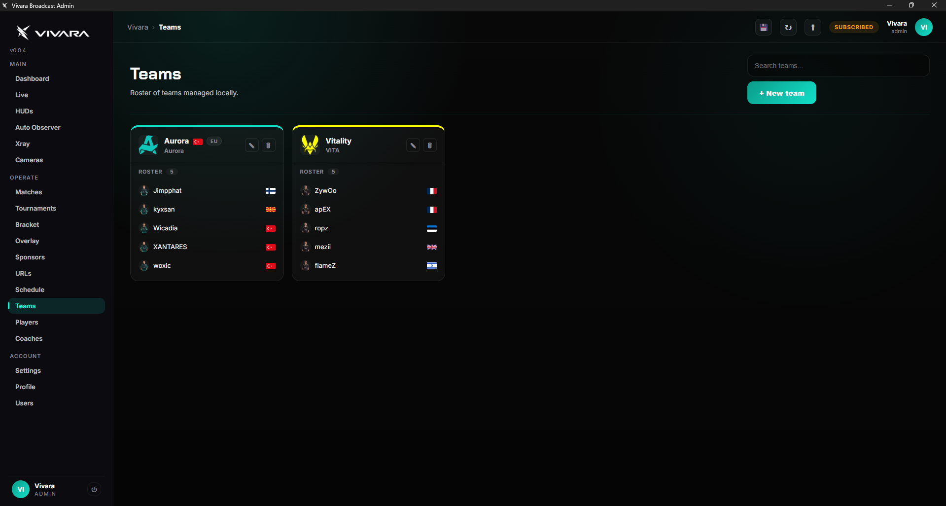 Teams